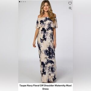 PinkBlush Off the Shoulder Maxi Dress Maternity